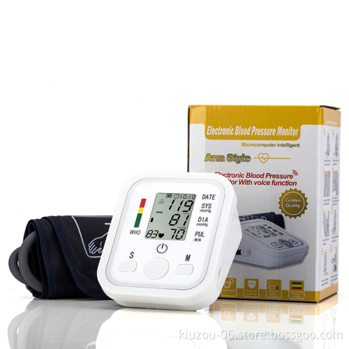 Kiuzou hot sale arm automatic electronic digital talking blood pressure monitor-252Z no voice